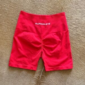 Alphalete Women's Formula Red Amplify Shorts